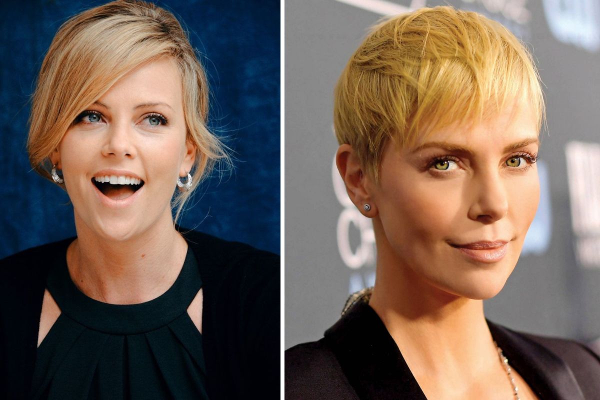 Charlize Theron's Sleek Pixie, pixie haircuts