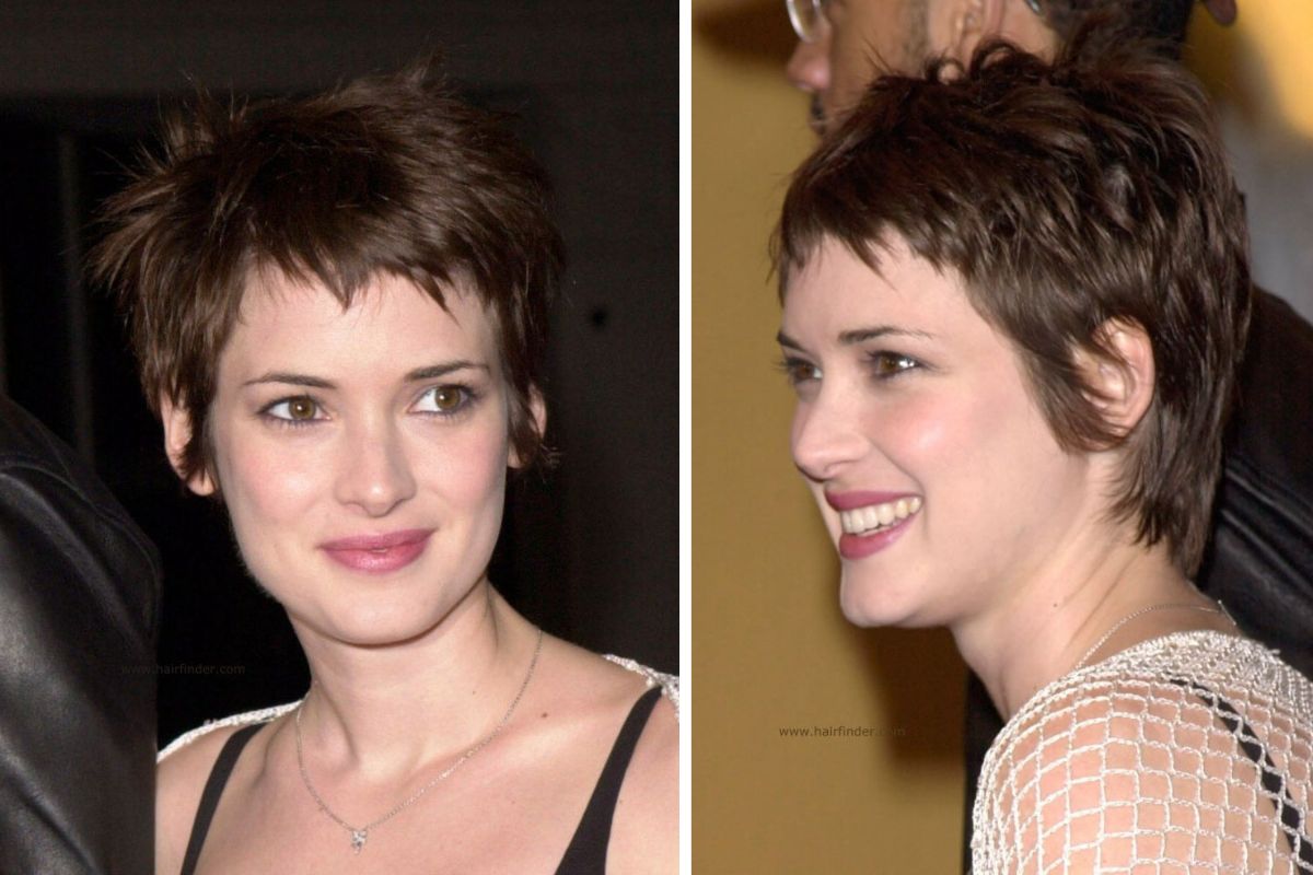 Winona Ryder pixie haircut 2024